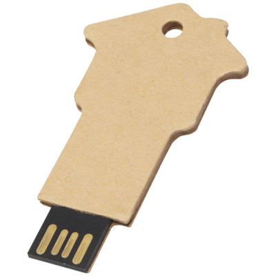 HOUSE-SHAPED RECYCLED PAPER USB 2,0
