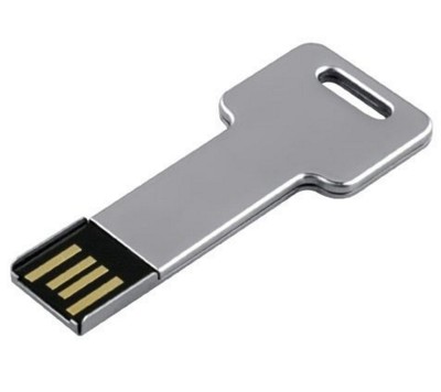 KEY USB FLASH DRIVE MEMORY STICK in Silver
