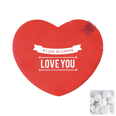 HEART MINTS CARD in Red