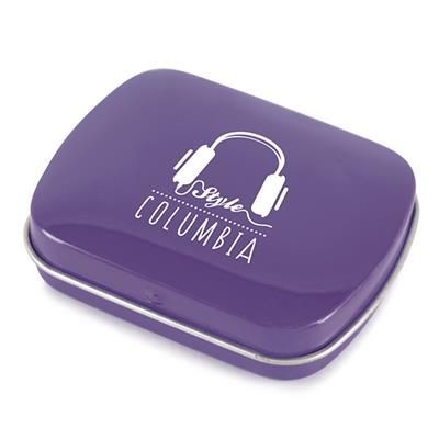 RECTANGULAR MINTS TIN in Purple