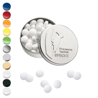 XS POCKET TIN with Embossed Lid with Peppermint Pastilles