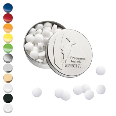 XS POCKET TIN with Embossed Lid with Stevia* Peppermint Pastilles