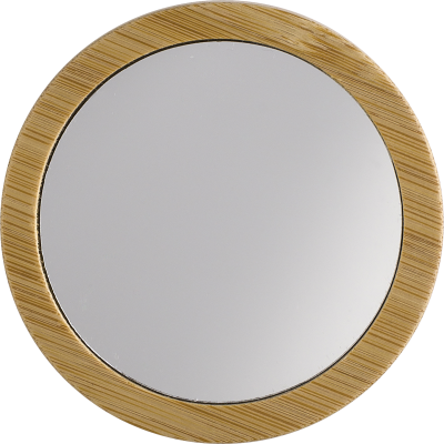 BAMBOO POCKET MIRROR in Brown
