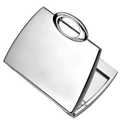 METAL PURSE COMPACT MIRROR in Silver