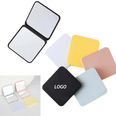 PLASTIC FOLDING TRAVEL FASHION COSMETICS MIRROR