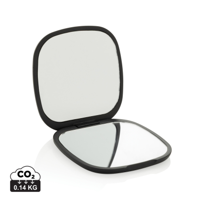 REFLECTA RCS RECYCLED PLASTIC MAKE-UP MIRROR in Black