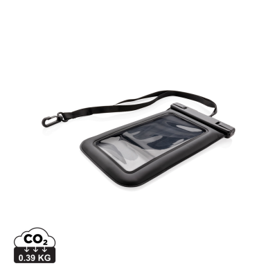 IPX8 WATERPROOF FLOATING PHONE POUCH in Black