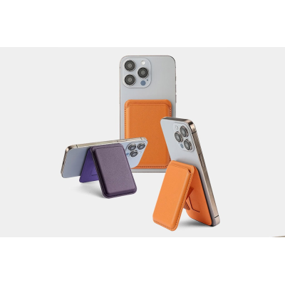 MAGSAFE WALLET with 3-Card Holder & Adjustable Phone Stand