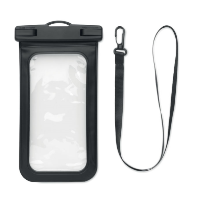 WATERPROOF SMARTPHONE POUCH in Black