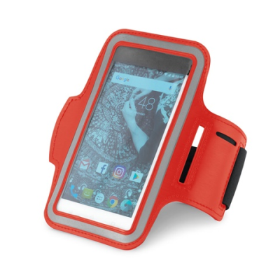 CONFOR SPORTS ARM BAND in PU & Softshell for 65 Inch Smartphone in Red