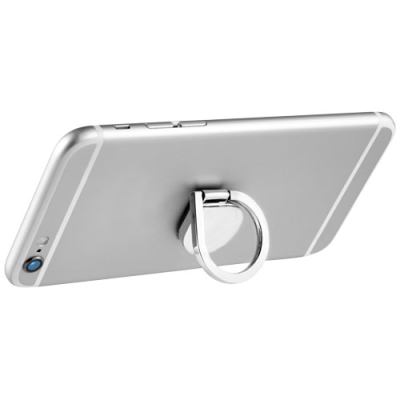 CELL ALUMINIUM METAL RING MOBILE PHONE HOLDER in Silver