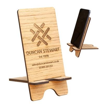 CUSTOM ENGRAVED WOOD PHONE STAND