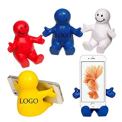 CUSTOM HAPPY DUDE CELL PHONE STAND STRESS RELIEVER
