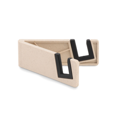 MOBILE PHONE HOLDER BAMBOO FIBRE & PP in White
