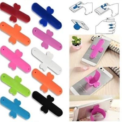 U-SHAPE MOBILE PHONE HOLDER SUCTION SILICONE SLAP FOLDING