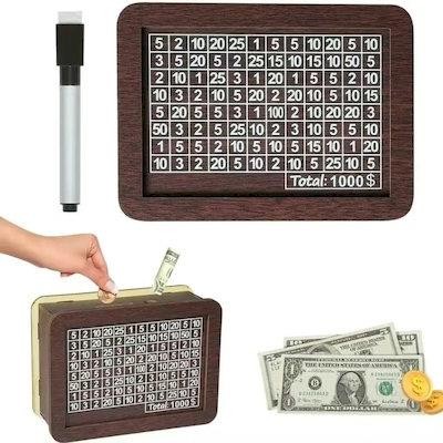 NOSTALGIC WOOD PIGGY BANK