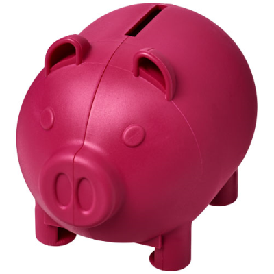 OINK RECYCLED PLASTIC PIGGY BANK in Pink