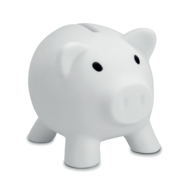 PIGGY BANK in White