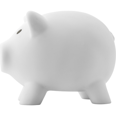 PIGGY BANK in White