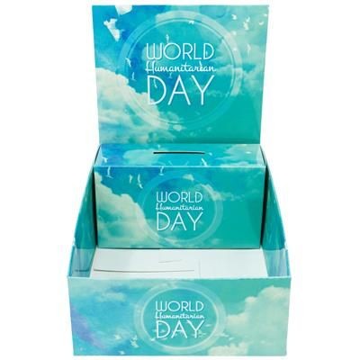 RECYCLED CARD MERCHANDISE COLLECTION BOX