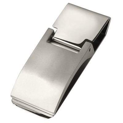 MATT SILVER METAL MONEY HOLDER CLIP