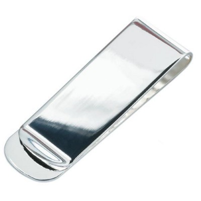 MONEY CLIP in Silver Chrome Metal