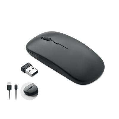 RECHARGEABLE CORDLESS MOUSE in Black
