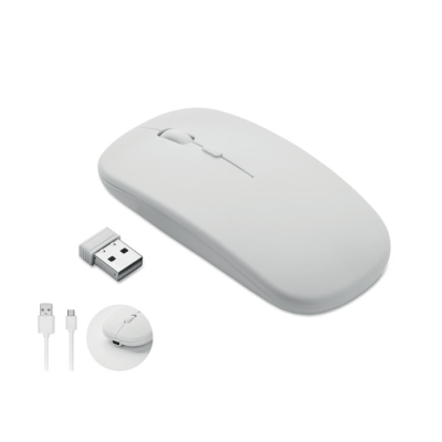 RECHARGEABLE CORDLESS MOUSE in White