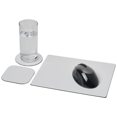 BRITE-MAT® MOUSEMAT AND COASTER SET COMBO 1 in Solid Black