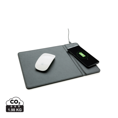 MOUSEMAT with 5W Cordless Charger in Black