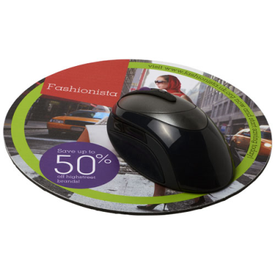 Q-MAT® ROUND MOUSEMAT in Solid Black