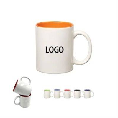 11OZ COLOUR STONEWARE MUG with C-handle