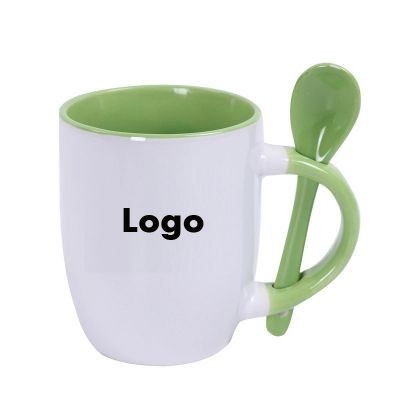 12 OZ COLOR HANDLE SPOONER MUG