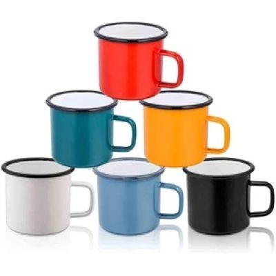 16 OZ ENAMEL METAL CAMPER COLLECTION MUG