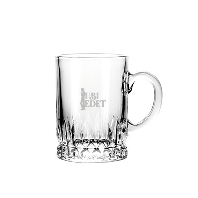 350 MLGLASS MUG - FROSTED ETCHED