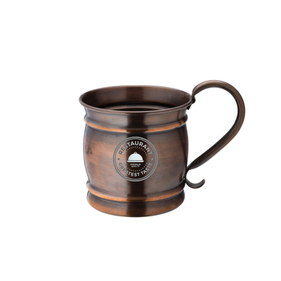 AGED COPPER BARREL MUG (540ML & 19OZ)