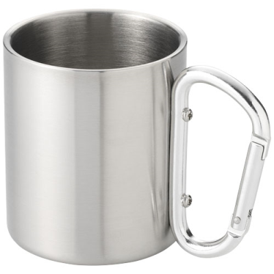 ALPS 200 ML THERMAL INSULATED MUG with Carabiner in Silver