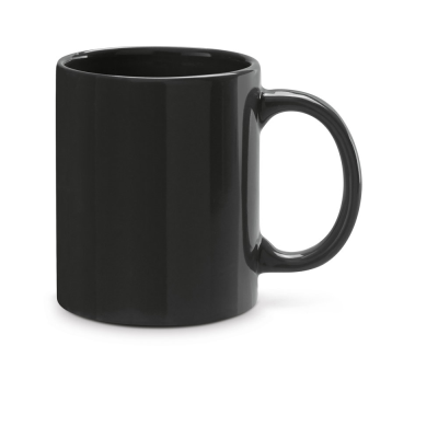 BARINE 350 ML CERAMIC POTTERY MUG in Black