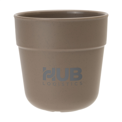 BE O COFFEE MUG 220 ML in Brown Hibiscus