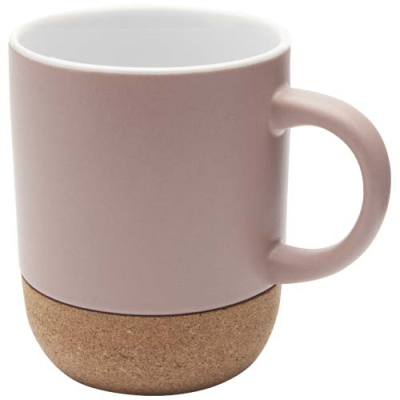 BILLIE 300 ML CERAMIC POTTERY MUG with Cork Details & Matt Finish