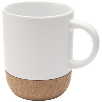 BILLIE 300 ML CERAMIC POTTERY MUG with Cork Details & Matt Finish
