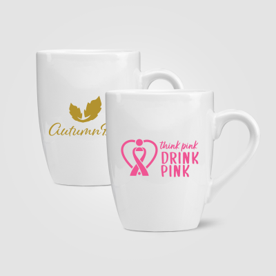 BISTRO - 415 ML CERAMIC POTTERY MUG - WHITE