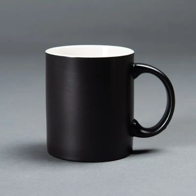 BLACK C-HANDLE MUG 11 OZ