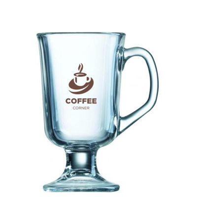 BOCK FOOTED COFFEE GLASS (290ML & 10OZ)