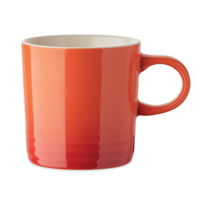CERAMIC POTTERY MUG 290ML in Orange