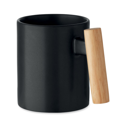 CERAMIC POTTERY MUG 320 ML in Black