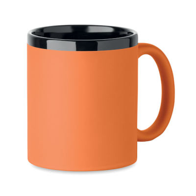 CERAMIC POTTERY MUG FOR LASER 300 ML in Orange