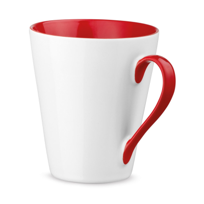 COLBY CERAMIC POTTERY MUG 320 ML in Red - PROMOTIONAL CORPORATE GIFT