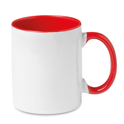 COLOUR SUBLIMATION MUG in Red