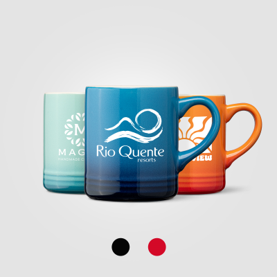 CORIN CERAMIC POTTERY OMBRE SILHOUETTE MUG - 355 ML